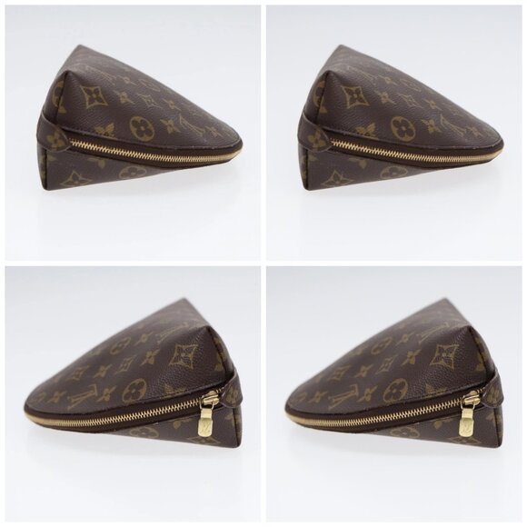 LOUIS VUITTON Monogram Trousse Demi Ronde Cosmetic Pouch M47520 LV Auth 86597 - Picture 16 of 16